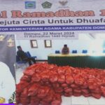 Dalam Rangka Fertival Ramadhan 1445 H, Kemenag Dompu, Salurkan 200 Paket Ramadhan Untuk Kaum Dhuafa.