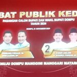 Debat Publik Kedua Paslon Bupati Dan Wakil Bupati Dompu Berjalan Lancar Dan Aman